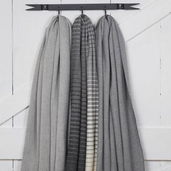 Giant Blanket Scarf / Pashmina Grey Merino Collection, 5 of 5