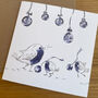 Watercolour Robins Christmas Cards Pack Of Five Designs, thumbnail 2 of 6