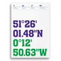 Your Tennis Club, Coordinates Typography Prints, thumbnail 2 of 4