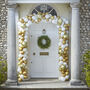 Gold Christmas Door Balloon Arch 240 Balloons, thumbnail 1 of 2