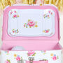Floral Tin Tea Set With Personalised Case, thumbnail 6 of 6