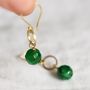 Gold Plated Circle And Birthstone Earrings, thumbnail 1 of 12