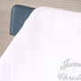 Personalised White Feather Shawl For Christening, thumbnail 2 of 4