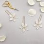 Lace Wedding Hair Pins Flowers, thumbnail 5 of 5