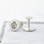 Personalised Solid Silver Entwined Monogram Cufflinks, thumbnail 2 of 7