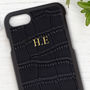 Personalised Mock Croc Leather Phone Case, thumbnail 3 of 4