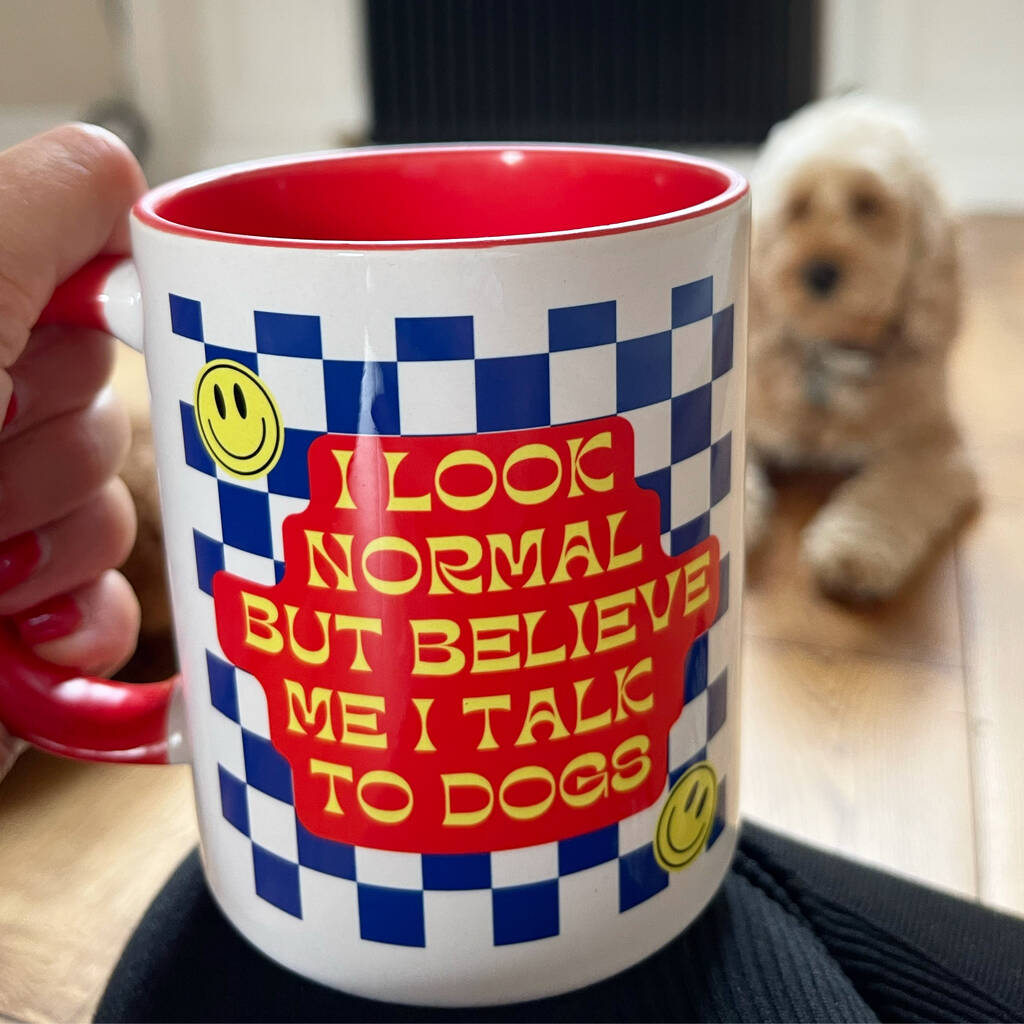 I Talk To Dogs Dog Lover Birthday Gift Mug, 1 of 3