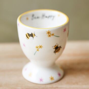 Flowers And Bees Egg Cup, 2 of 4