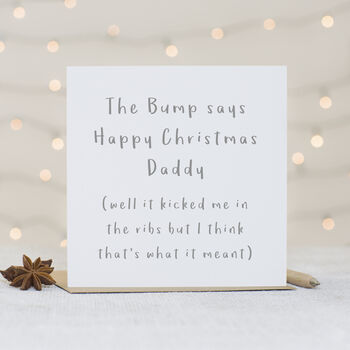 'From The Bump' Christmas Card, 2 of 3