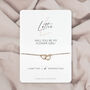 Personalised Name Will You Be My Bridesmaid Bridal Proposal Bracelet, thumbnail 3 of 5