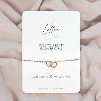 Personalised Name Will You Be My Bridesmaid Bridal Proposal Bracelet, 3 of 5