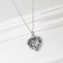 Sterling Silver Forget Me Not Locket, thumbnail 4 of 5