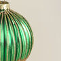 G Decor Glass Green And Gold Christmas Decoration, thumbnail 4 of 4