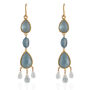 Lola Aquamarine Dangle Earrings, thumbnail 1 of 3