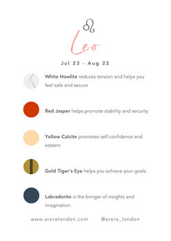 Leo Zodiac Crystal Kit, 4 of 4