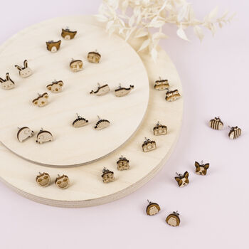 Wooden Animal Earrings Gift Set, 3 of 12