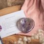 Amethyst Heart Worry Thumb Stone Calm And Soothing, thumbnail 1 of 3