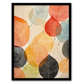 Bittersweet October Autumnal Leaves Wall Art Print, 5 of 6