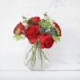 Everlasting Red Rose Bouquet With Gypsophelia, thumbnail 6 of 7