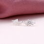 Angel Wing Earrings Studs In Gift Box, thumbnail 3 of 4