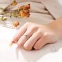 Sterling Silver Hammered Cross Ring, thumbnail 4 of 11
