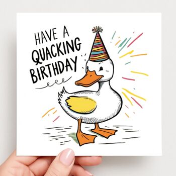 Have A Quacking Birthday! Duck Card, 2 of 2