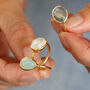 Rose Cut Gemstone Ring In 18ct Gold Vermeil, thumbnail 1 of 6