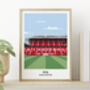 Manchester Utd Football Stadium Print Gift, thumbnail 1 of 7