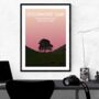 Sycamore Gap Northumberland Art Print, thumbnail 2 of 3