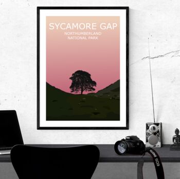 Sycamore Gap Northumberland Art Print, 2 of 3