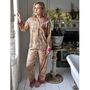 Yellow And Pink Carnation Cotton Pyjamas, thumbnail 3 of 7