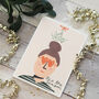 Tis The Season Mistletoe Christmas Card For Her, thumbnail 5 of 5