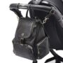 Amber Midi Black Pebble Leather Backpack, thumbnail 3 of 11