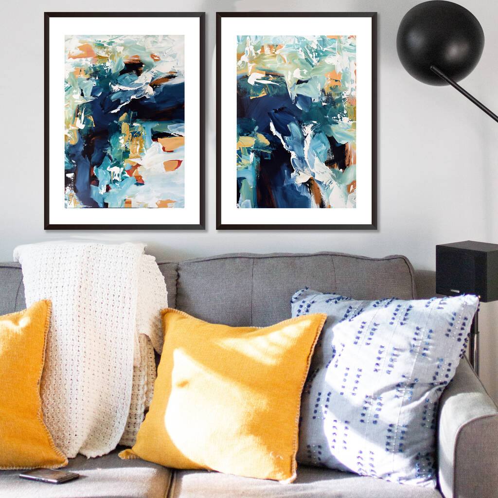 Abstract Wall Art Print Set From Original Painting, 1 of 12