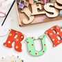 Personalised Girl's Bunting Name Letterbox Craft Kit, thumbnail 3 of 4