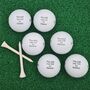 Six Branded Golf Balls Personalised With ''This Ball Was Lost By .. ..'', thumbnail 4 of 10