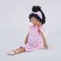 Personalised Soft Doll In Gingham Outfit, thumbnail 3 of 5