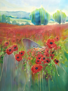 England Poppy Painting, 6 of 10