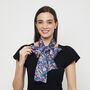Garden Glimpses Long Double Sided Silk Scarf, thumbnail 9 of 11
