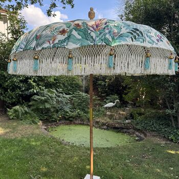 Paradise Print Handmade Garden Parasol, 2 of 7