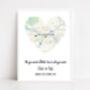 Engagement Location Print | Personalised Engagement Gift, thumbnail 3 of 6