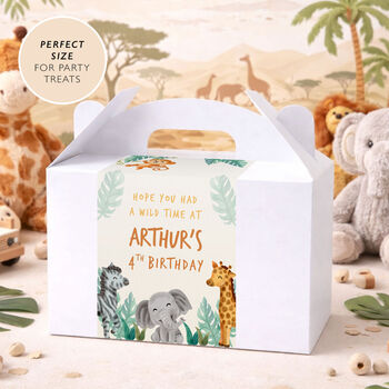 Safari Themed Party Favour Gift Box For Birthday, 4 of 7