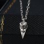 Tiny And Delicate Bird Skull Pendant Necklace, thumbnail 1 of 11
