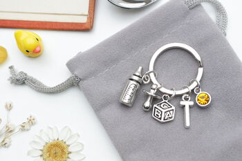 New Baby Keyring. Baby Shower Gift, 10 of 12