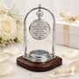 Personalised Chrome 6th Anniversary Desk Clock With Compass, thumbnail 8 of 12