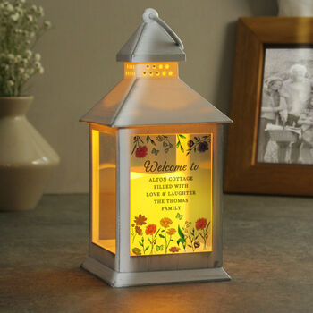 Wild Flowers Personalised LED Lantern, 6 of 6