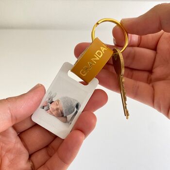 Personalised Grandad Photo Keyring, 3 of 5