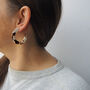 Umber Midi Hoop Earrings, thumbnail 1 of 6