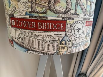 London City Sight Seeing Tourist Drum Lampshade, 5 of 6
