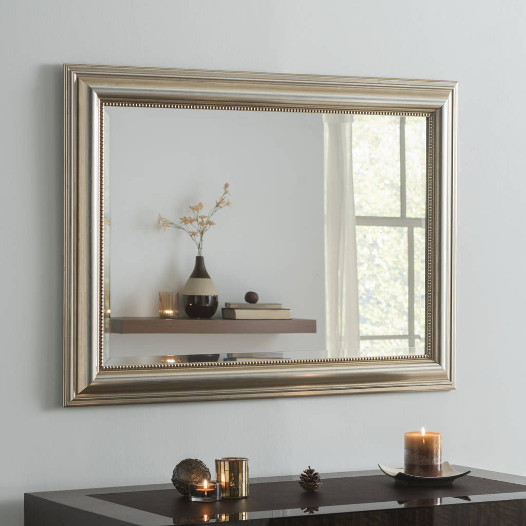 franz rectangular mirror gold or champagne silver leaf by decorative ...